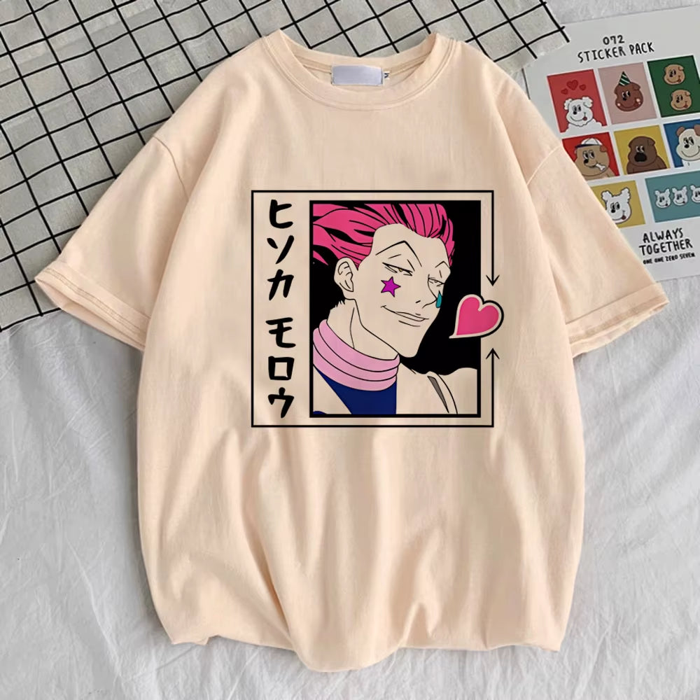 Hunter X Hunter T-Shirt Women Kawaii Harajuku Aesthetic Anime Breathable Gothic T-Shirt Comfortable Aesthetic Anime Grunge Punk